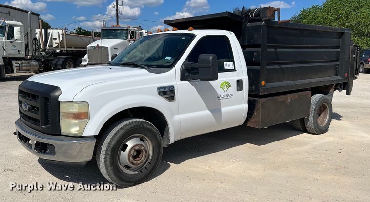 image for item DQ2219 2008 Ford F350 Super Duty  dump bed pickup truck
