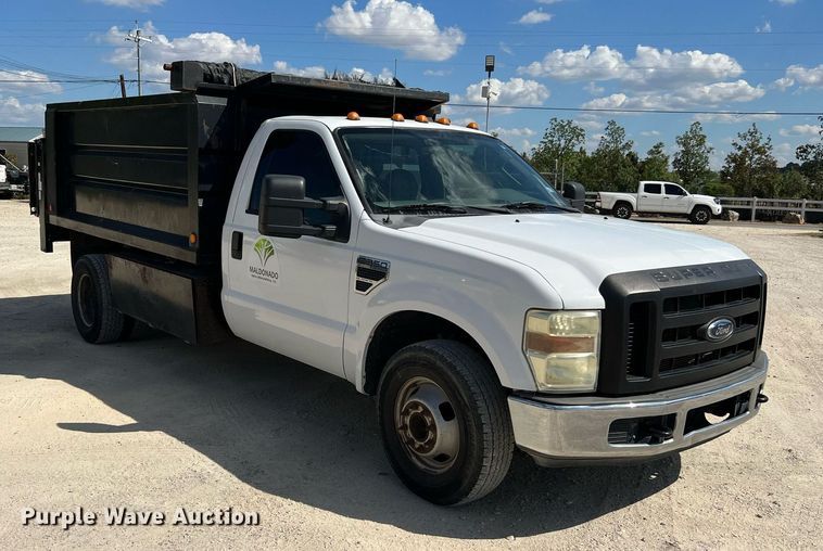 image for item DQ2219 2008 Ford F350 Super Duty  dump bed pickup truck