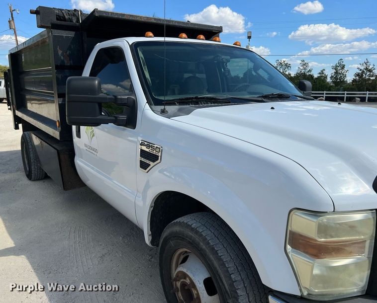 image for item DQ2219 2008 Ford F350 Super Duty  dump bed pickup truck