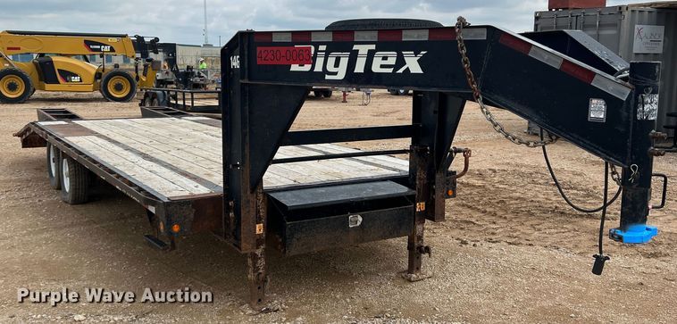 image for item DS2388 2017 Big Tex 14GN-20BK+5  equipment trailer