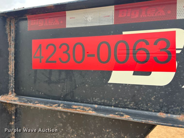 image for item DS2388 2017 Big Tex 14GN-20BK+5  equipment trailer