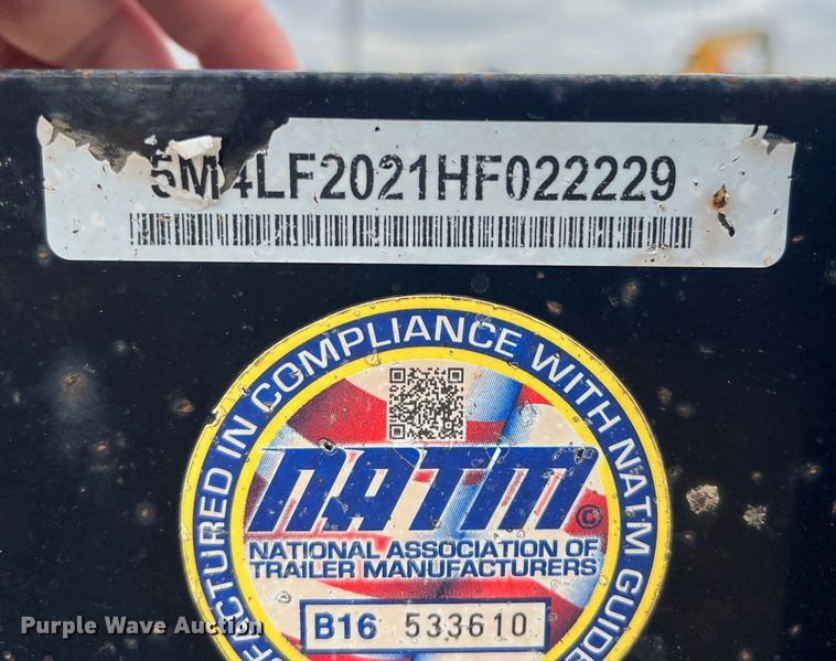 image for item DS2401 2017 Liberty Industries  equipment trailer