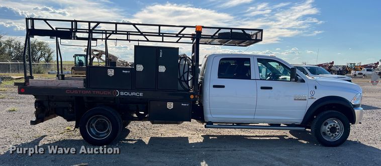 image for item DS2456 2018 Dodge Ram 5500  Crew Cab flatbed truck