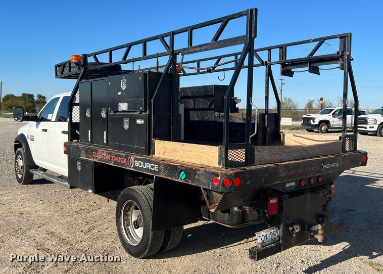 image for item DS2457 2018 Dodge Ram 5500  Crew Cab flatbed truck