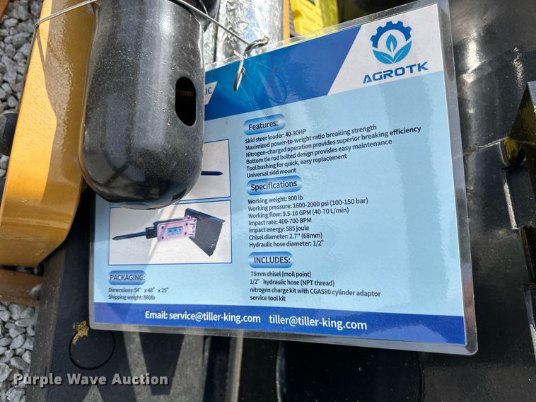 image for item DW2768 Agrotk 680  skid steer breaker