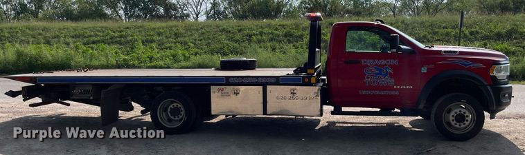 image for item HN9944 2022 Dodge Ram 5500HD  rollback truck