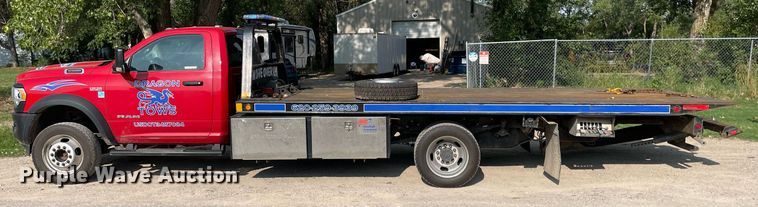 image for item HN9944 2022 Dodge Ram 5500HD  rollback truck