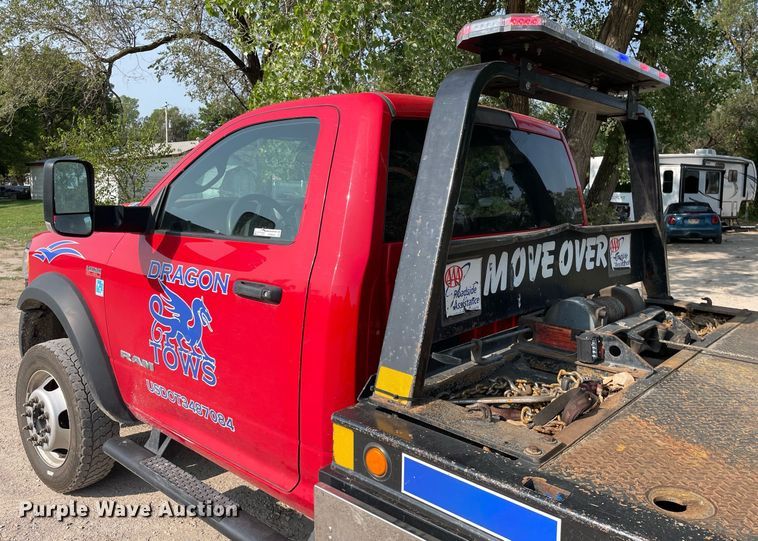 image for item HN9944 2022 Dodge Ram 5500HD  rollback truck