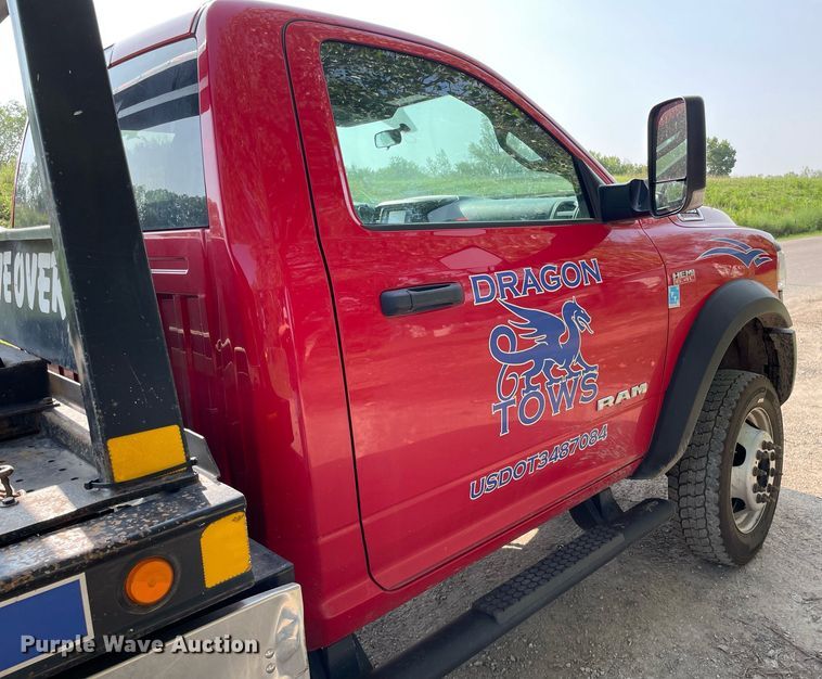 image for item HN9944 2022 Dodge Ram 5500HD  rollback truck