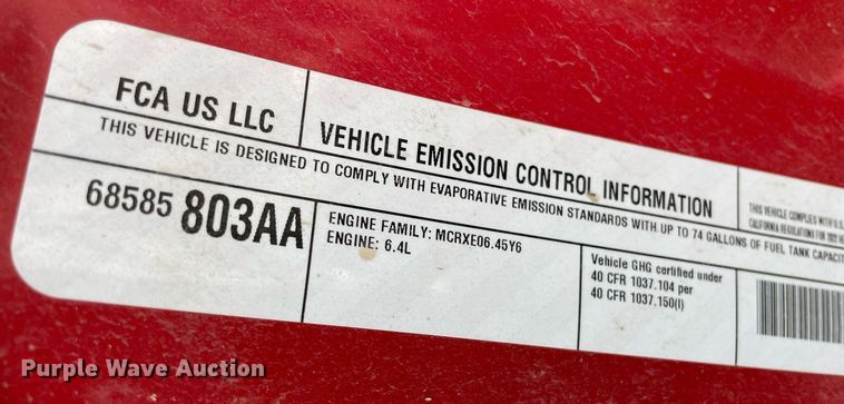 image for item HN9944 2022 Dodge Ram 5500HD  rollback truck