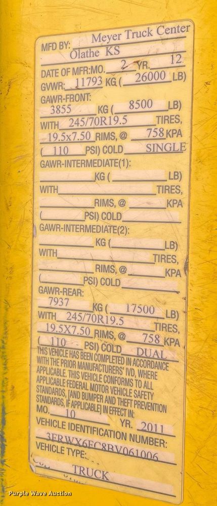 image for item HN9946 2011 Ford F650 Super Duty XLT Pro Loader  SuperCrew rollback truck