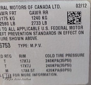 image for item IQ9938 2012 Chevrolet Equinox LT  SUV