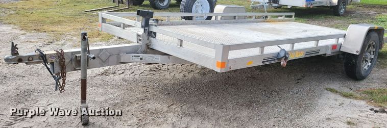 image for item IQ9953 2017 Voyager Industries Bear Track  tilt deck utility trailer