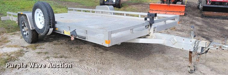 image for item IQ9953 2017 Voyager Industries Bear Track  tilt deck utility trailer