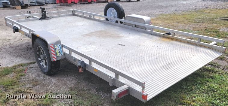 image for item IQ9953 2017 Voyager Industries Bear Track  tilt deck utility trailer