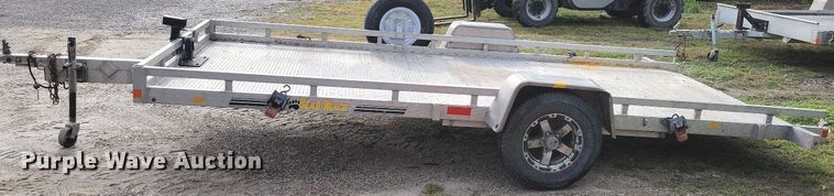 image for item IQ9953 2017 Voyager Industries Bear Track  tilt deck utility trailer