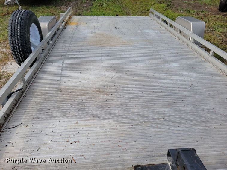 image for item IQ9953 2017 Voyager Industries Bear Track  tilt deck utility trailer