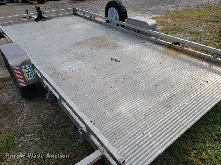 image for item IQ9953 2017 Voyager Industries Bear Track  tilt deck utility trailer