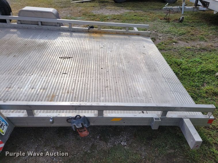 image for item IQ9953 2017 Voyager Industries Bear Track  tilt deck utility trailer