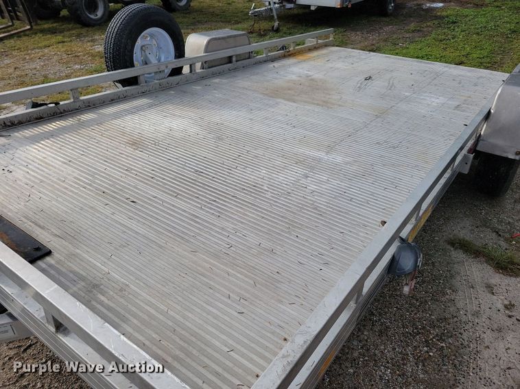 image for item IQ9953 2017 Voyager Industries Bear Track  tilt deck utility trailer