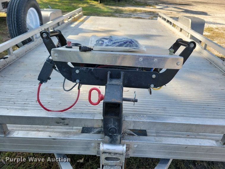 image for item IQ9953 2017 Voyager Industries Bear Track  tilt deck utility trailer