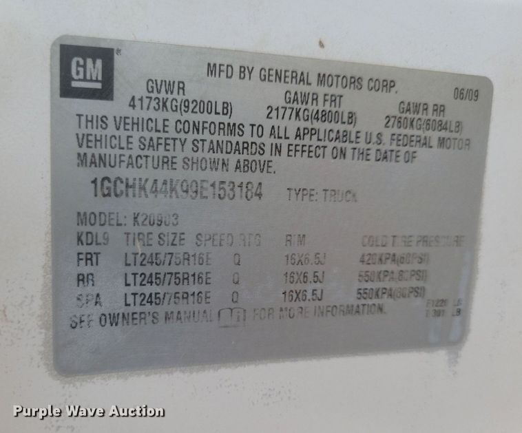 image for item IQ9961 2009 Chevrolet Silverado 2500HD  pickup truck