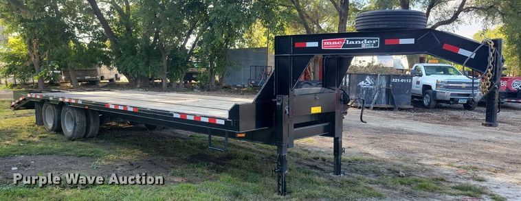 image for item IQ9963 2021 Mac-lander 29GTDWC  equipment trailer
