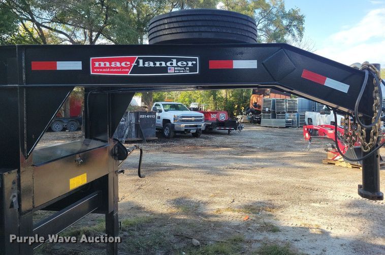 image for item IQ9963 2021 Mac-lander 29GTDWC  equipment trailer