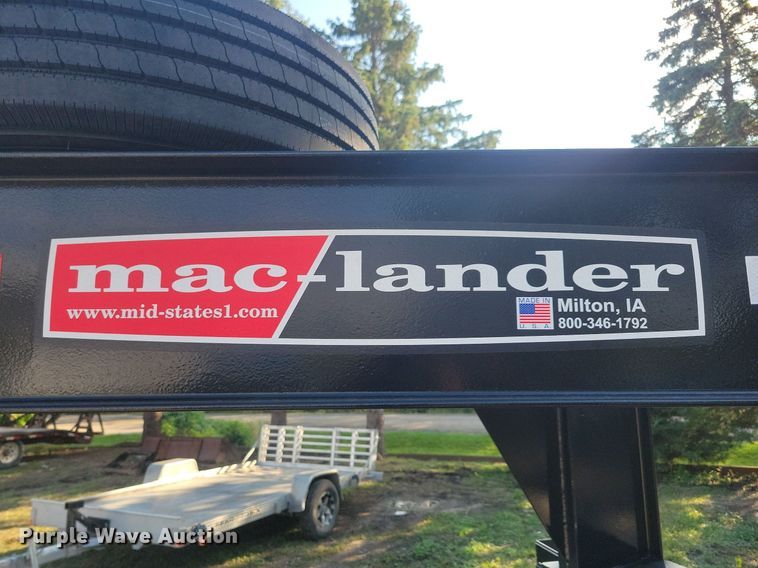 image for item IQ9963 2021 Mac-lander 29GTDWC  equipment trailer