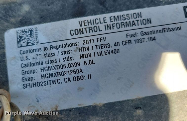 image for item IQ9973 2017 Chevrolet Silverado 3500HD  pickup truck