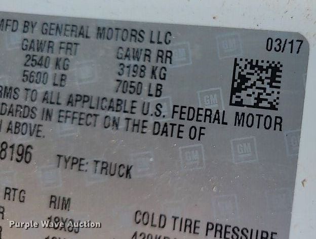 image for item IQ9973 2017 Chevrolet Silverado 3500HD  pickup truck