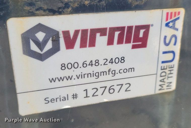 image for item IQ9975 Virnig  96" W skid steer snow pusher