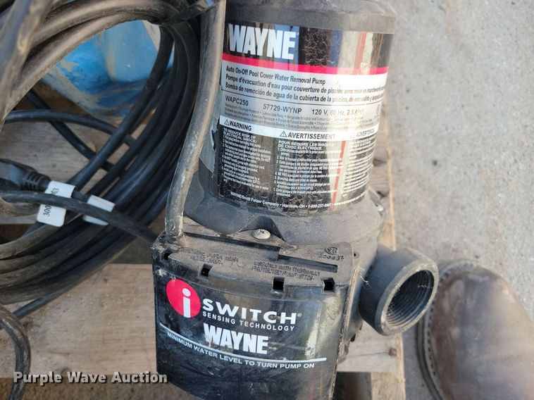 image for item IQ9977 (7) Wayne submersible pumps