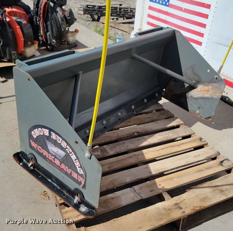 image for item IQ9983 Snow Busters Worksaver  skid steer snow pusher