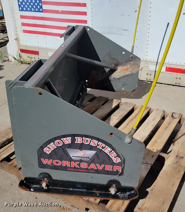 image for item IQ9983 Snow Busters Worksaver  skid steer snow pusher