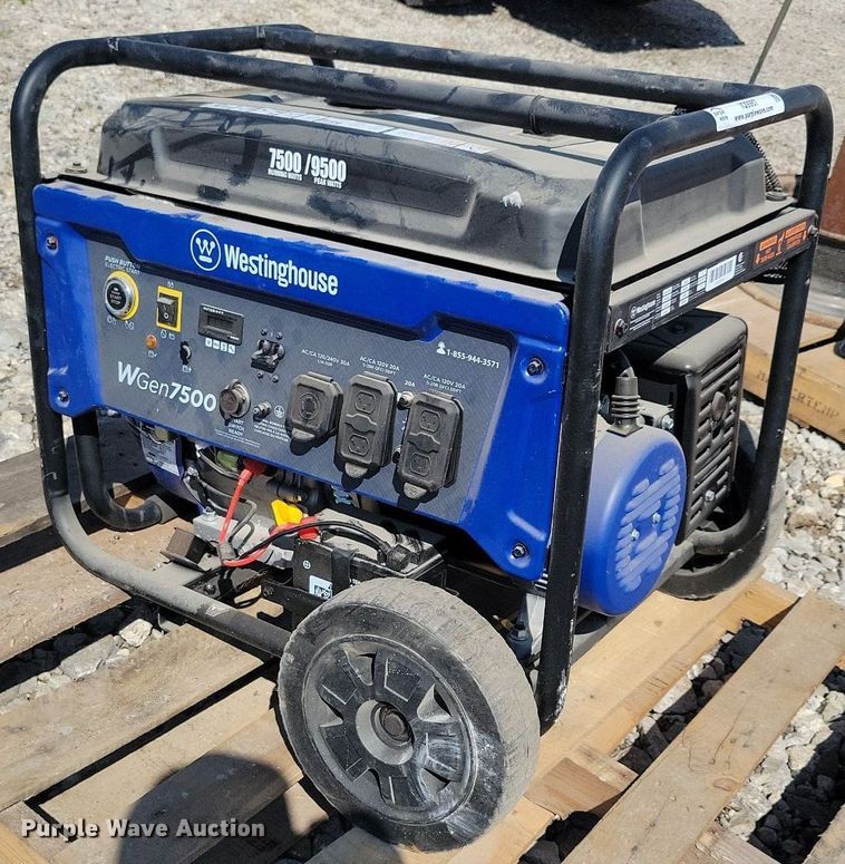 image for item IQ9987 Westinghouse WGen7500  generator