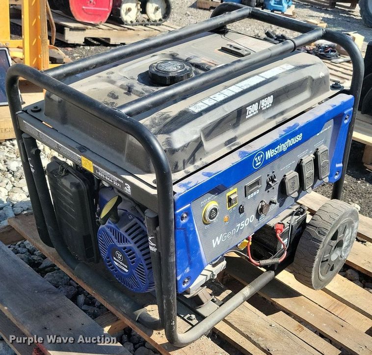 image for item IQ9987 Westinghouse WGen7500  generator