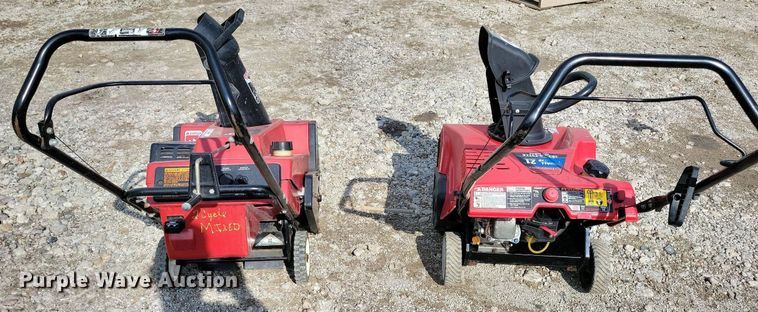 image for item IQ9997 (2) snow blowers