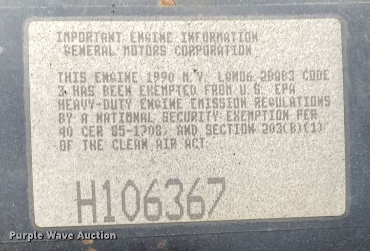 image for item JW9223 1988 Am General HMMWV  SUV