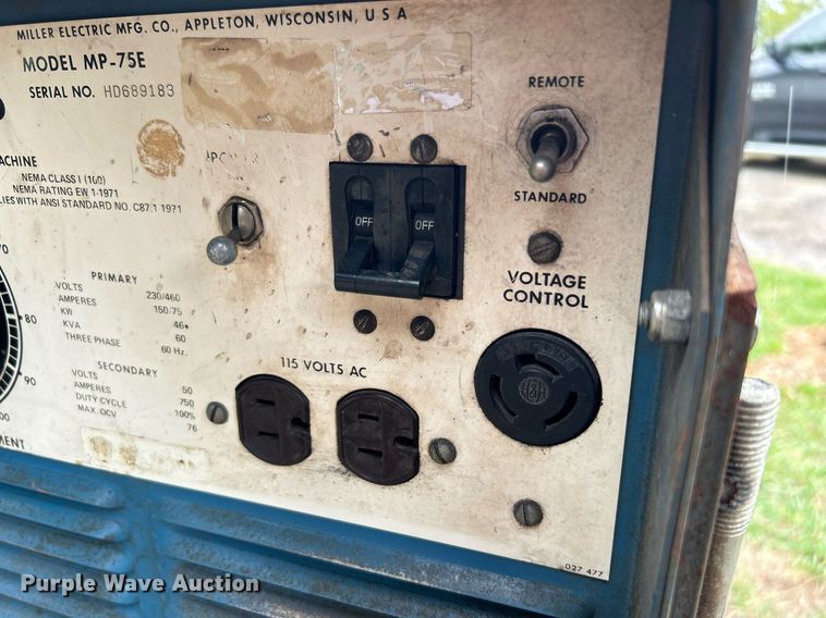 image for item KH9511 (2) Miller welder/generators