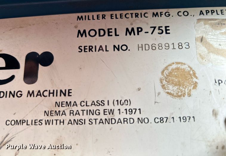 image for item KH9511 (2) Miller welder/generators