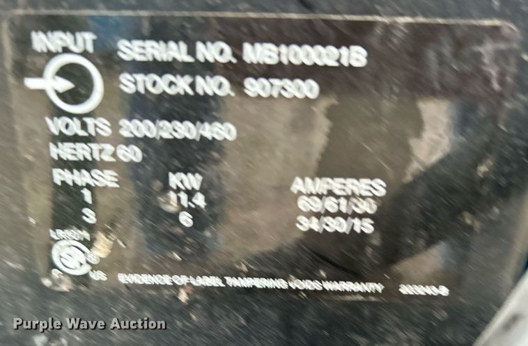 image for item KH9512 (2) Miller Millermatic 350P welders