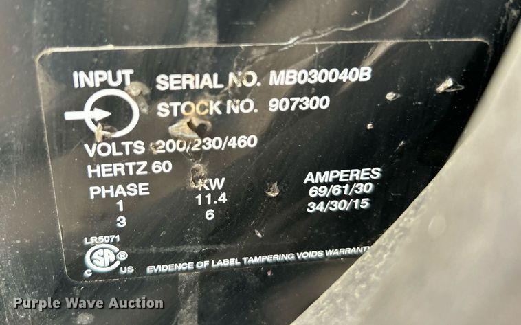 image for item KH9512 (2) Miller Millermatic 350P welders