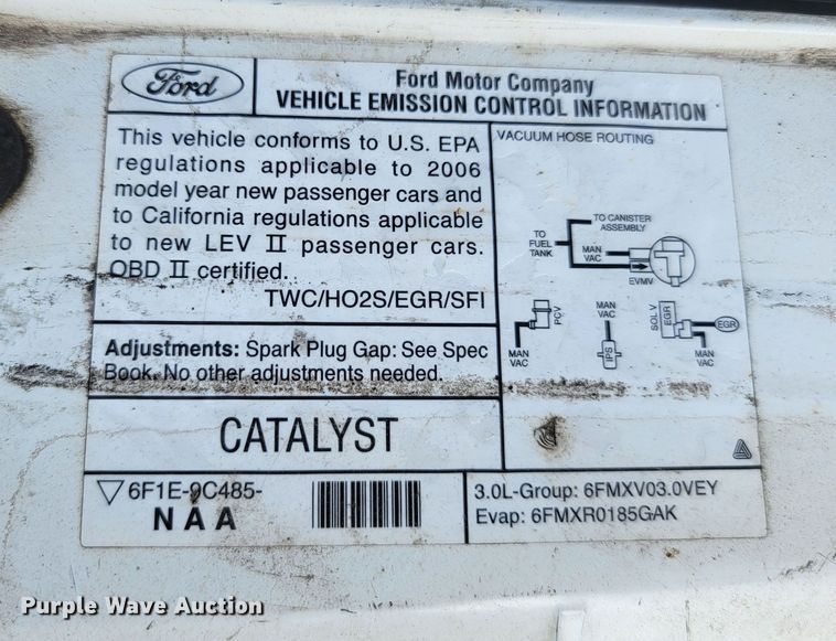 image for item KS9178 2006 Ford Taurus SE