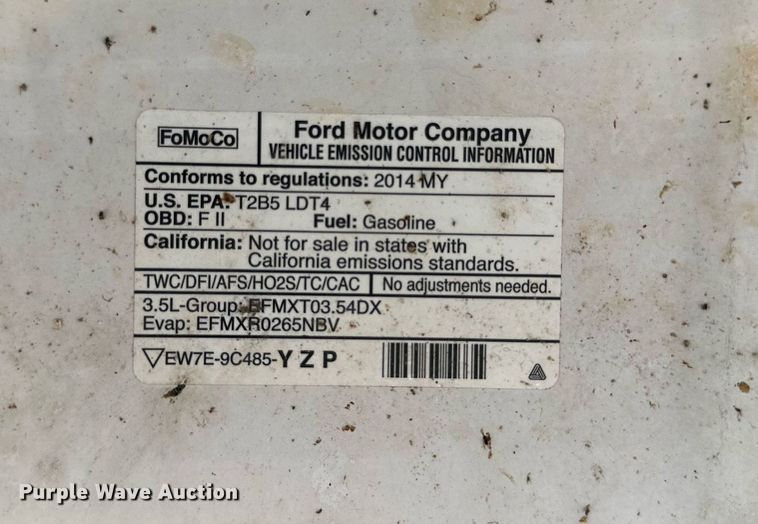 image for item KX9740 2014 Ford F150 XLT SuperCrew pickup truck