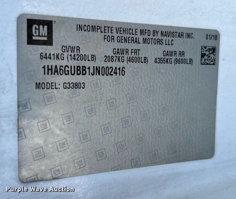 image for item LF9506 2018 Chevrolet Express  shuttle bus