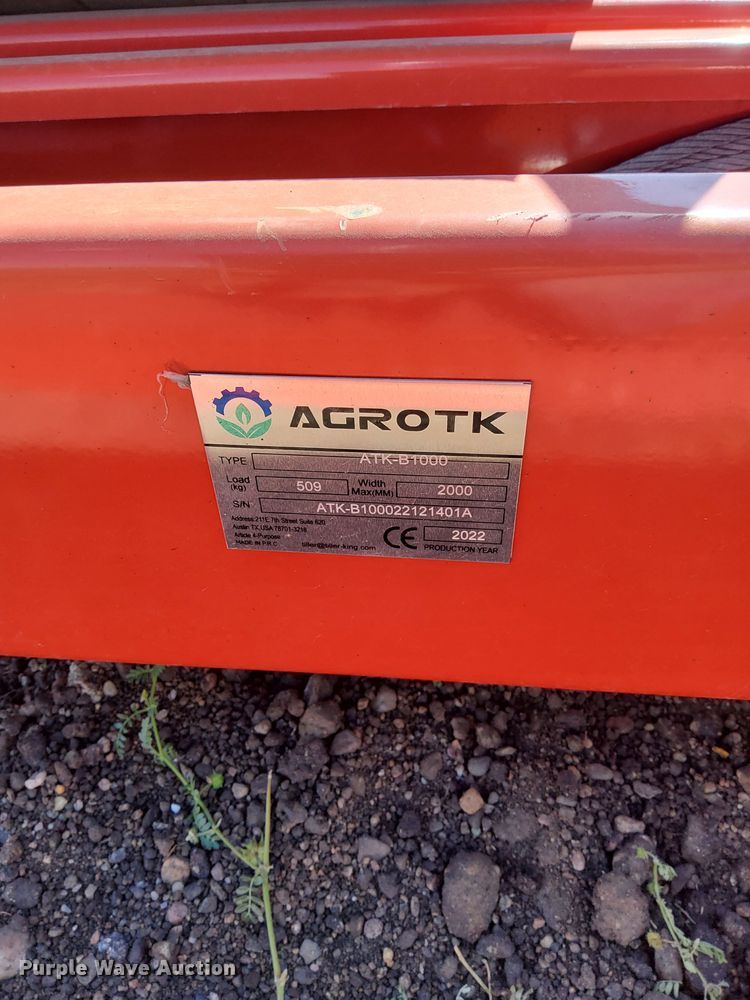 image for item LN9856 2022 Agrotk ATK-B1000 two post automotive lift