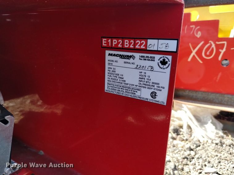 image for item LN9858 Magnum  GS18 pressure washer