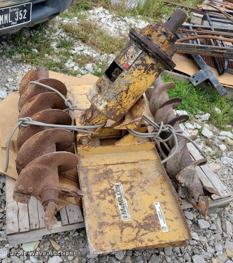 image for item LO9819 McMillen  skid steer auger