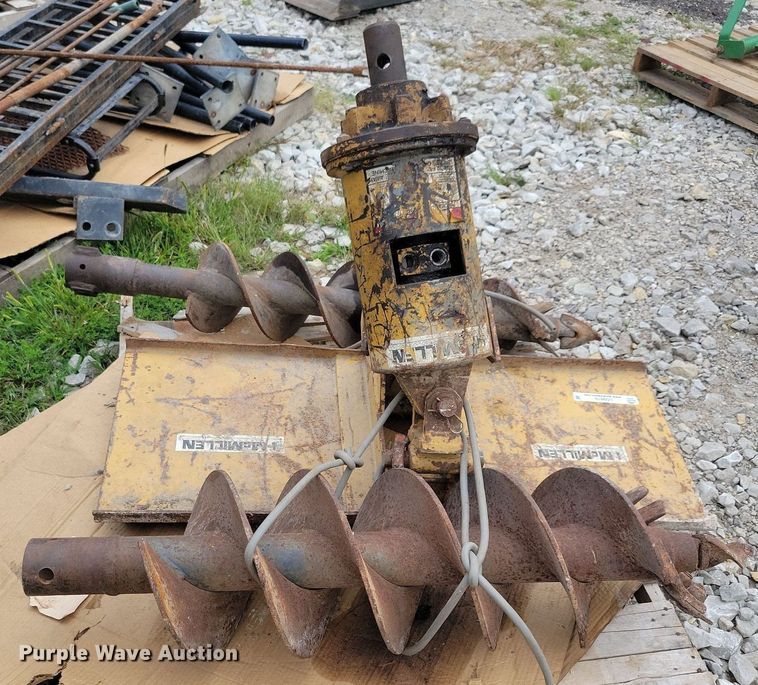 image for item LO9819 McMillen  skid steer auger